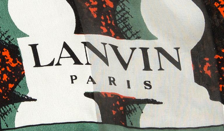 LANVIN, scarf, silk.