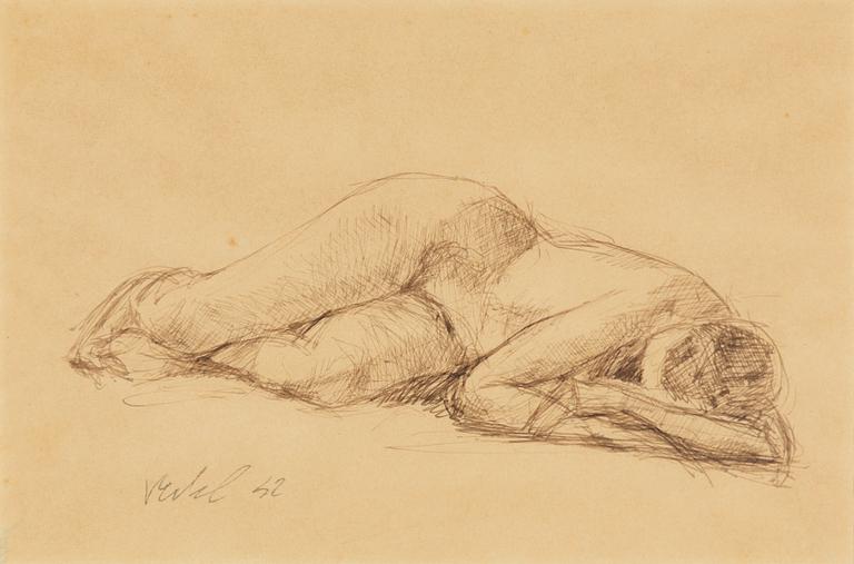 Vilma Eckl, Reclining model.