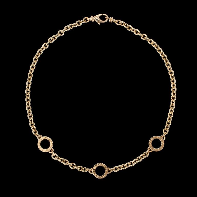 COLLIER, Bulgari, guld och onyx.