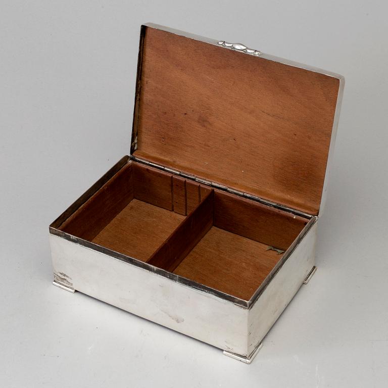 CG HALLBERG, skrin, silver, Stockholm, 1924.