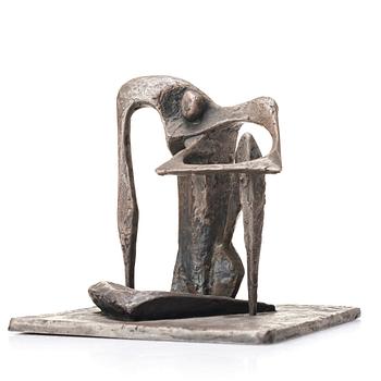 ARNE JONES, sculpture,  bronze with silver patina, signed Arne Jones, numbered 3/4 and dater 48.