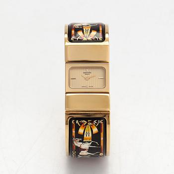 Hermès, Loquet, wristwatch, 19 mm.