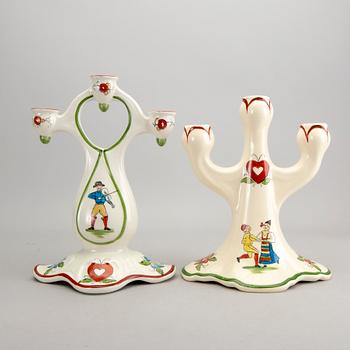 A set of two Rörstrand "Daldansen" candelabras.
