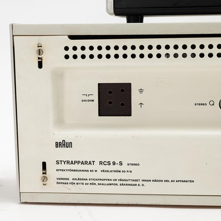 Dieter Rams, stereo receiver, model 'RCS 9-S' and speakers model 'L450/2', Braun, Germany, designed in 1961.