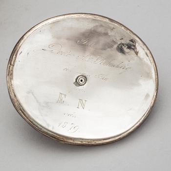 DRYCKESHORN, silver och horn, Carl Fredrik Jonssén, Uddevalla, 1879.