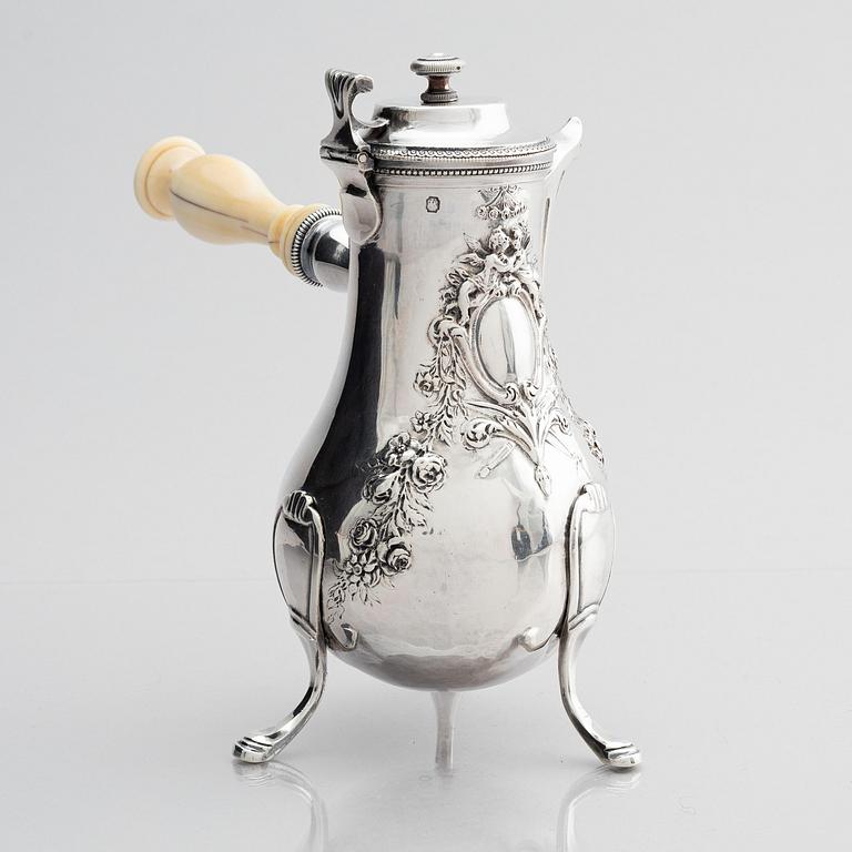 A French silver jug, mark of Jean-Pierre Nicolas Bibron, Paris (active circa 1798-1809).