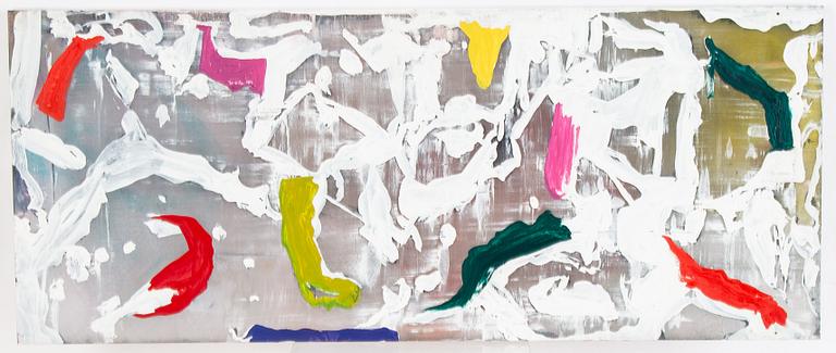 Johan Scott, oil on plexi, 4 parts, signed Johan Scott and dated -99 verso.