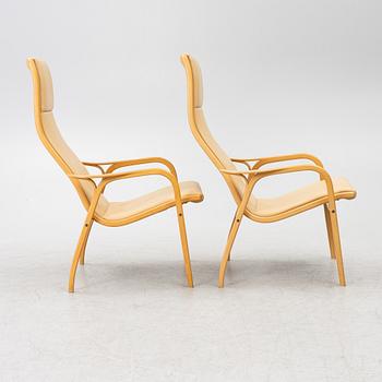 Yngve Ekström, Armchairs, a pair, "Lamino", Swedese, late 20th century.