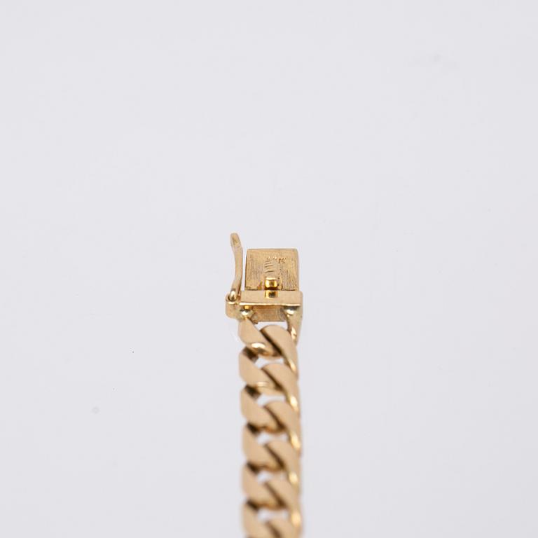 Bracelet, 14K gold with opals.