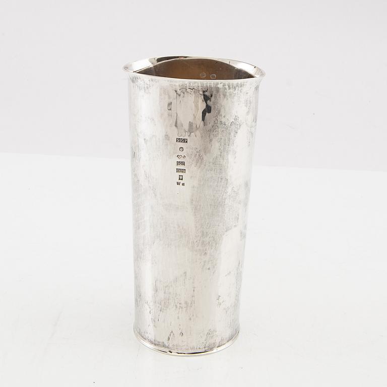 Sigurd Persson, silver vase, Stockholm 1978.