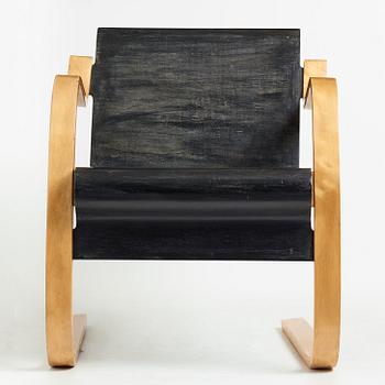 ALVAR AALTO, a birch plywood model 31 cantilevered chair, karmstol, modell nr 31, O.y Huonekalu-ja Rakennustyötehdas, Finland.