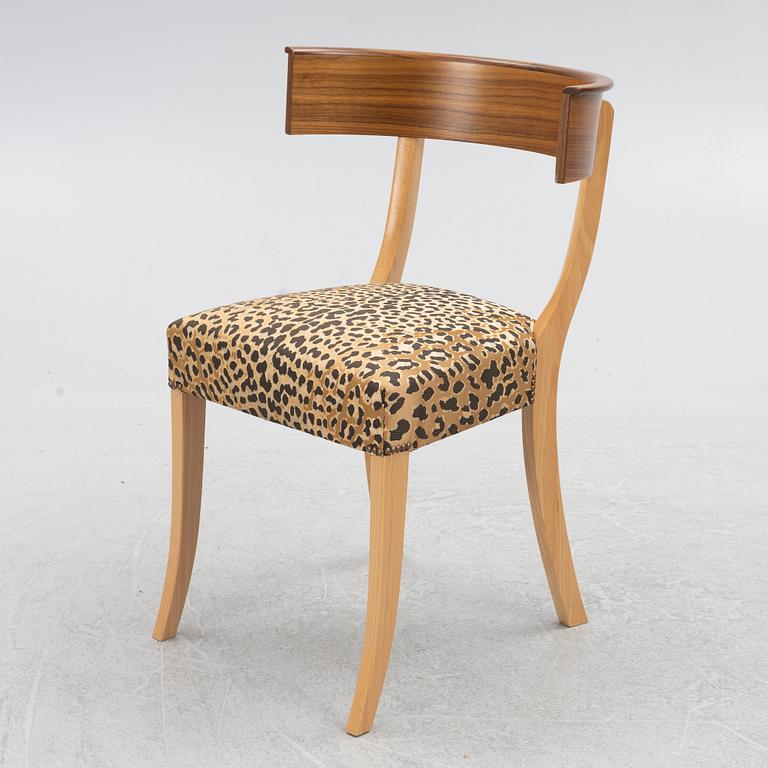 Josef Frank, a beech and walnut chair, model B 300, Svenskt Tenn, the model designed in 1925.