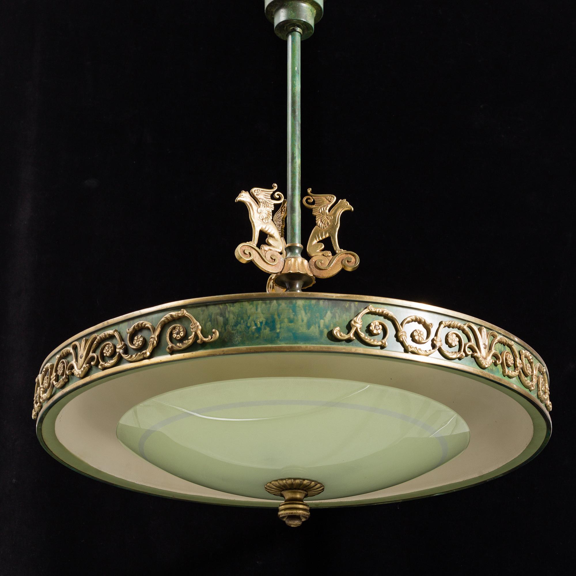 A 1920/30's ceiling lamp.