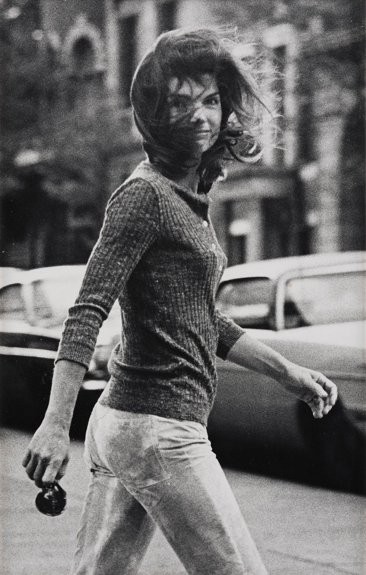 Ron Galella, "Windblown Jackie", 1971.