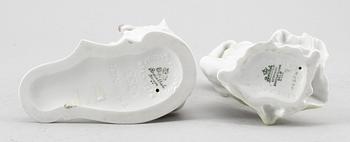 FIGURINER, 2 st porslin, bland annat Theodor Kärner, Rosenthal. 1900-tal.