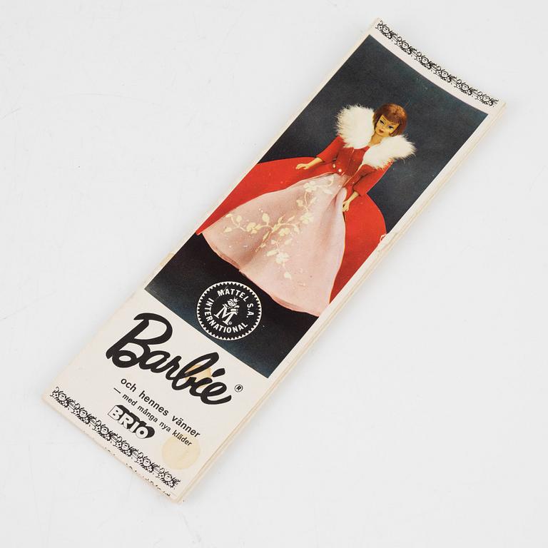 Barbie and Ken, dolls 2 pcs. as well as clothes, vintage, "Swirl Ponytail Blond" Mattel 1964, Ken Mattel 1963/64.