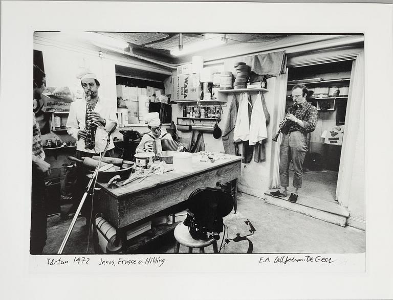 Carl Johan De Geer, "Tårtan 1972 Janos, Frasse and Hilding".