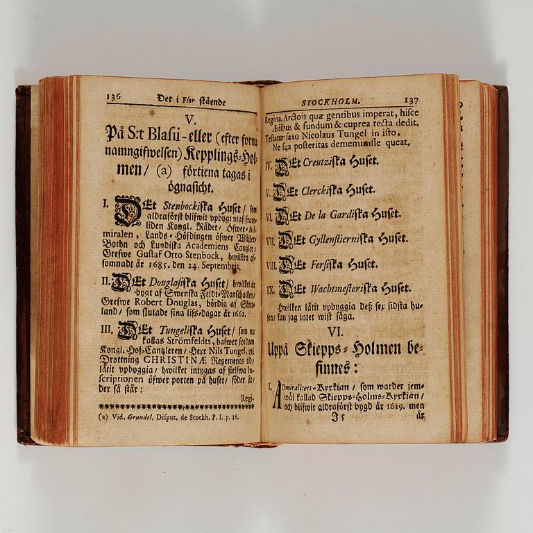 Johann Georg Rüding, Det i flor stående Stockholm, Stockholm 1731.