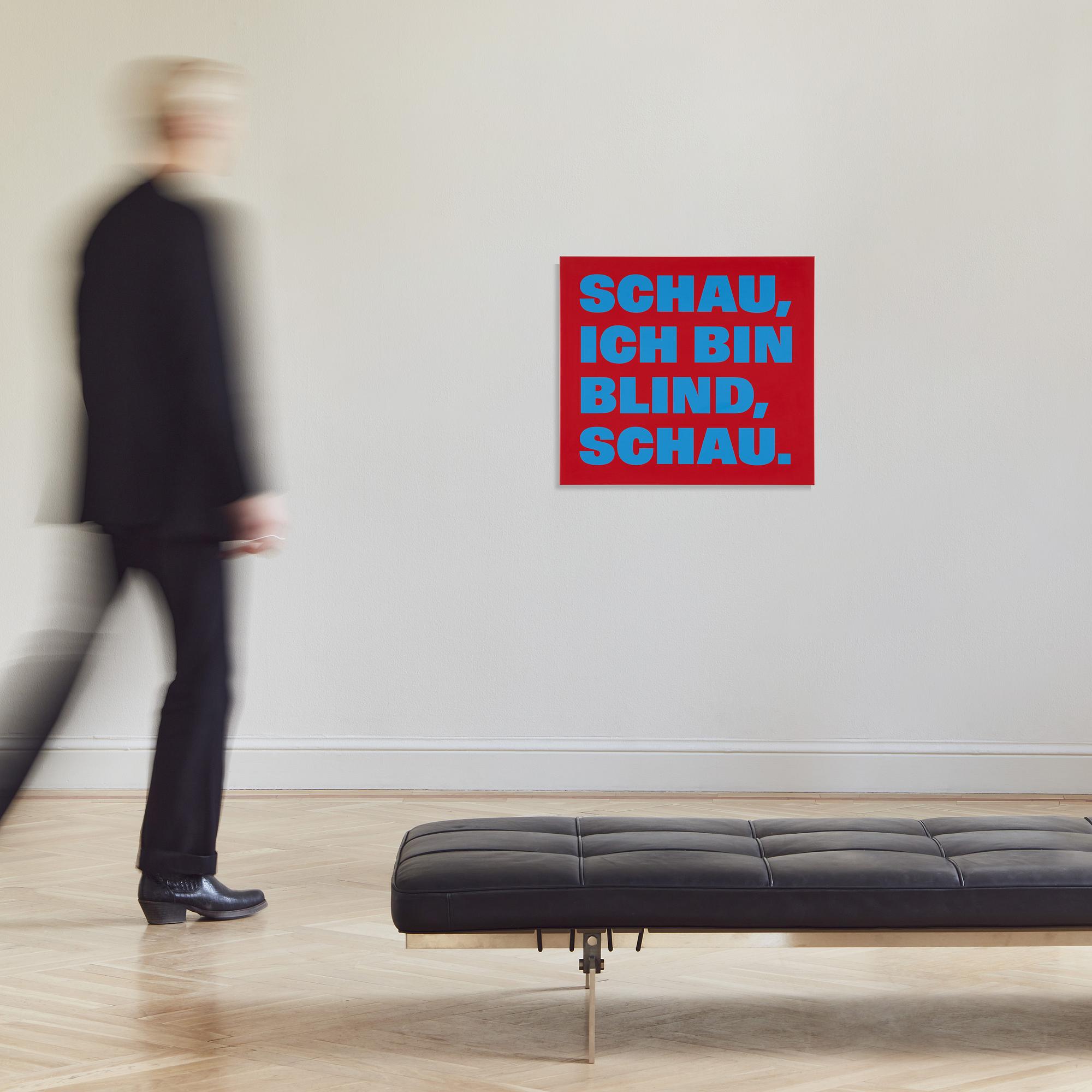 Rémy Zaugg, "SCHAU, ICH BIN BLIND, SCHAU".