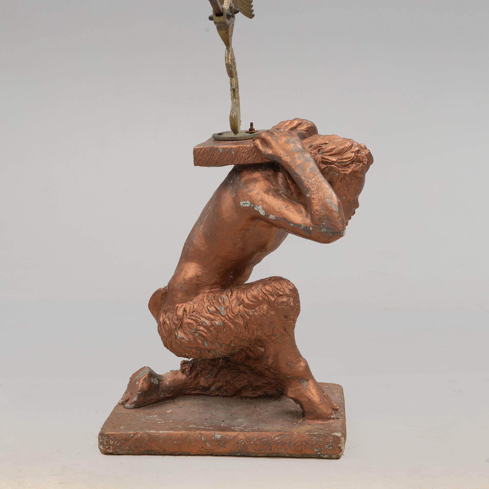 GINO MANCA, a concrete sculpture/pedestal, signed and dated 1971.