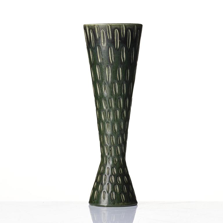 Stig Lindberg, a stoneware vase, Gustavsberg Studio, Sweden, 1950s.