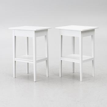 Bedside tables, a pair, 20th century,