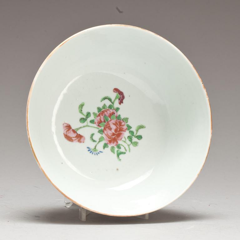 SKÅL, porslin. Kina.  1800-talets slut.