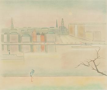 Einar Jolin, lithograph in colours, signed and numbered 144/360.