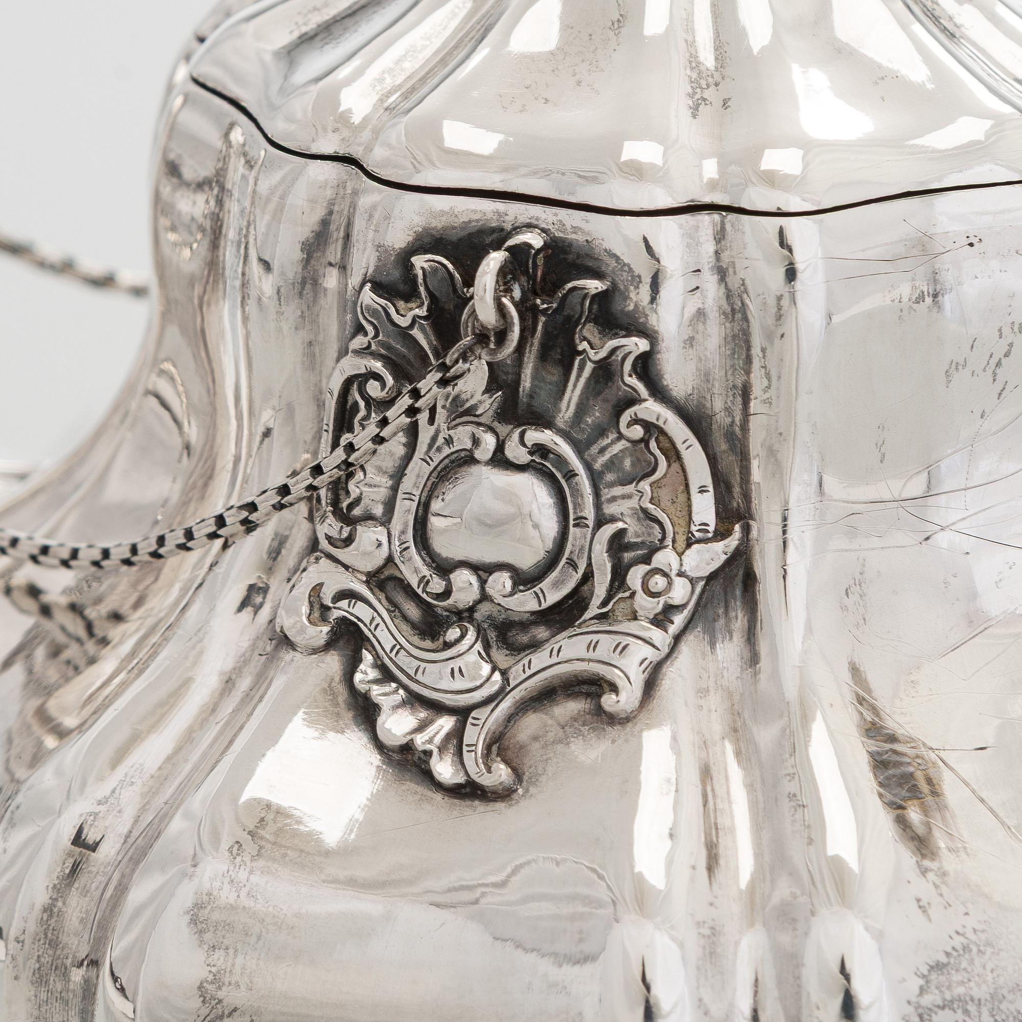 Jakob Wiberg, tekanna, silver. Moskva 1848.