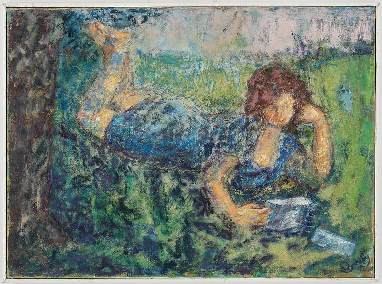 OSCAR HERNANDEZ SORIANO, olja på duk, signerad.