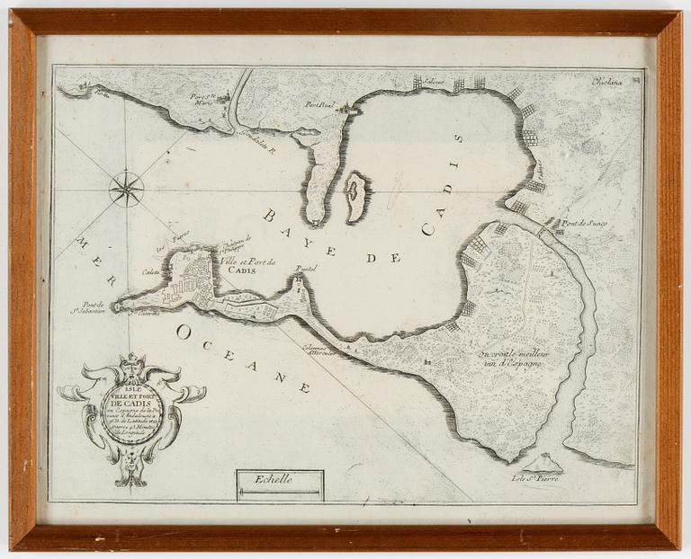 NICOLAS DE FER, gravyr, utgiven 1695-1708.