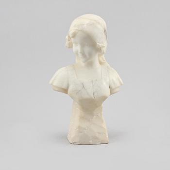 SKULPTUR, marmor, signerad A Gennay, 1900-talets början.
