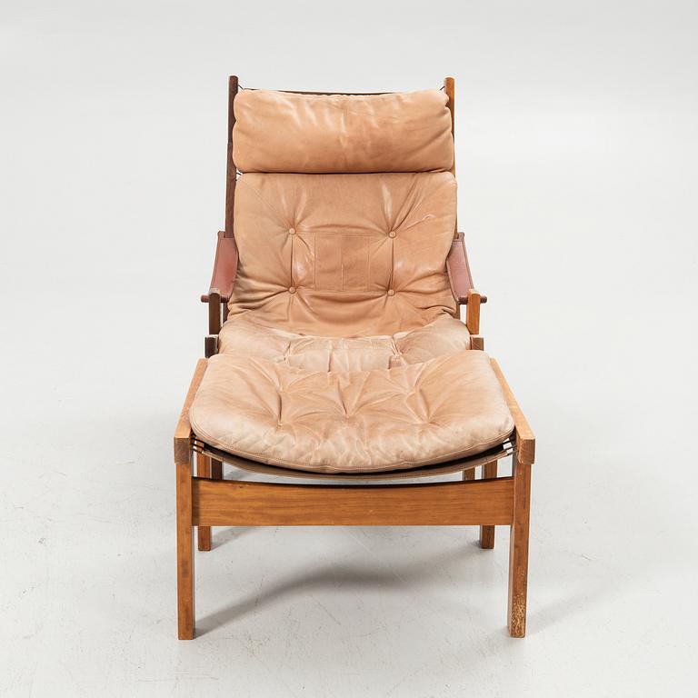 Torbjørn Afdal, Armchair with footstool, “Hunter”, Stranda Industri A/S for Bruksbo, Norway, 1960s/70s.