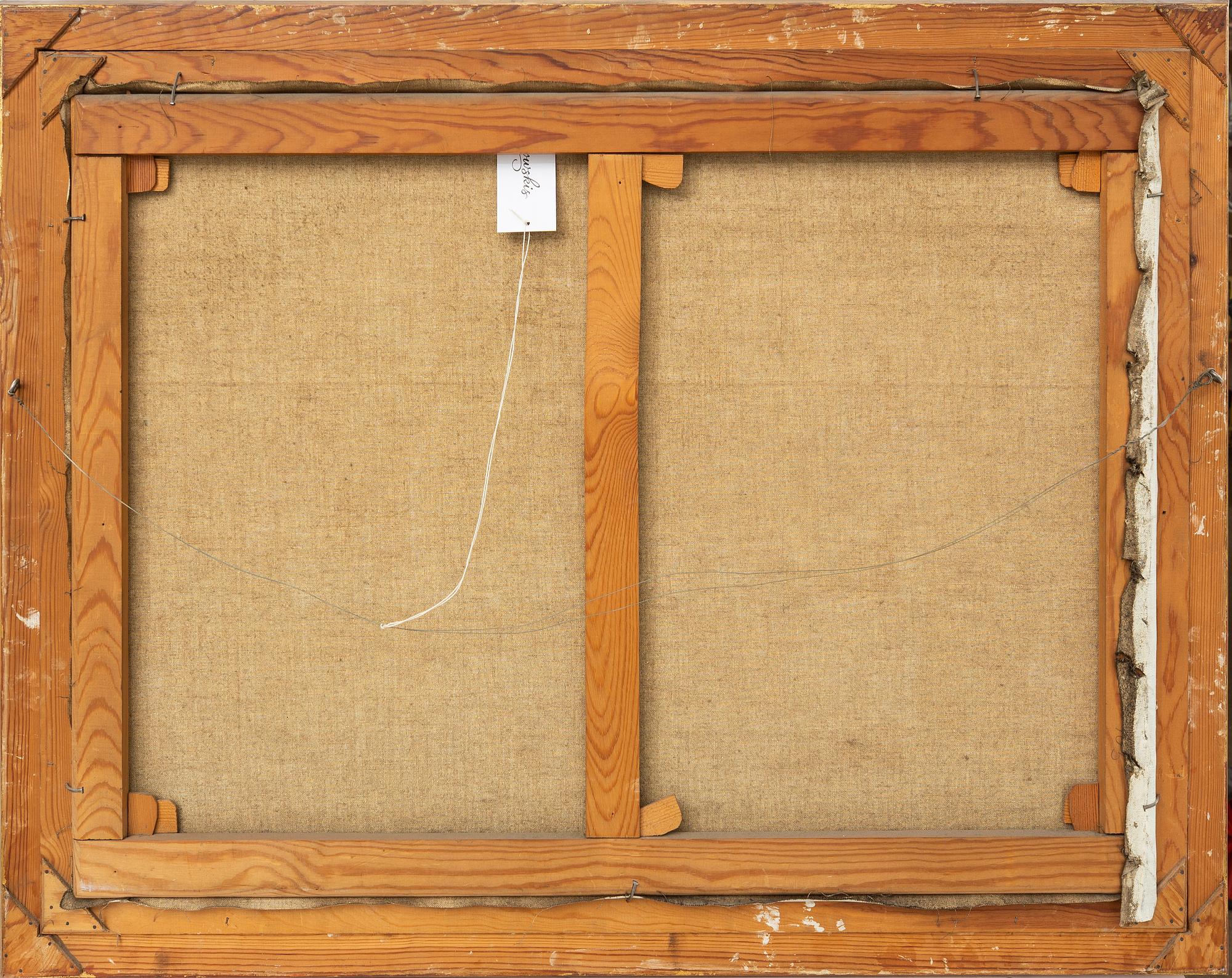 Carl Gunne, olja på duk signerad.