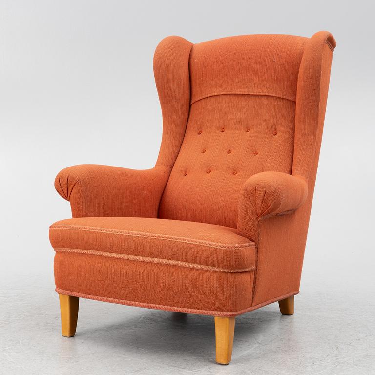Carl Malmsten, armchair, 'Häggbom', AB O.H. Sjögren.