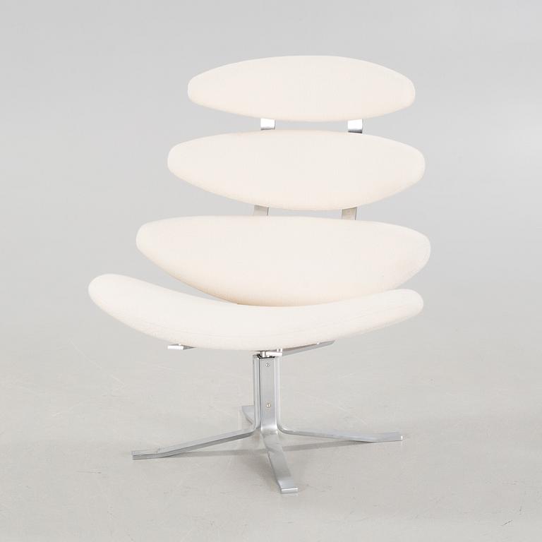 A lounge chair by Poul Volther for Erik Jørgensen in Denmark, model "Corona", around the year 2000.