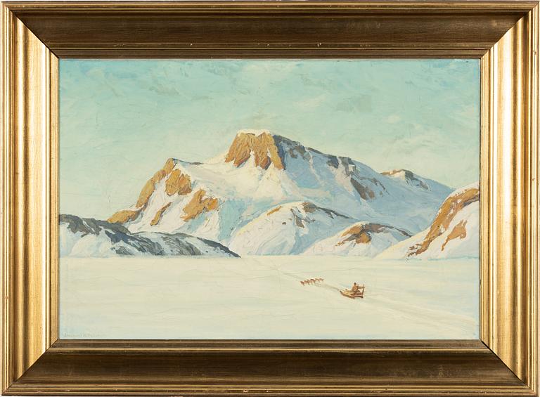 Emanuel Aage Petersen, Winter landscape.
