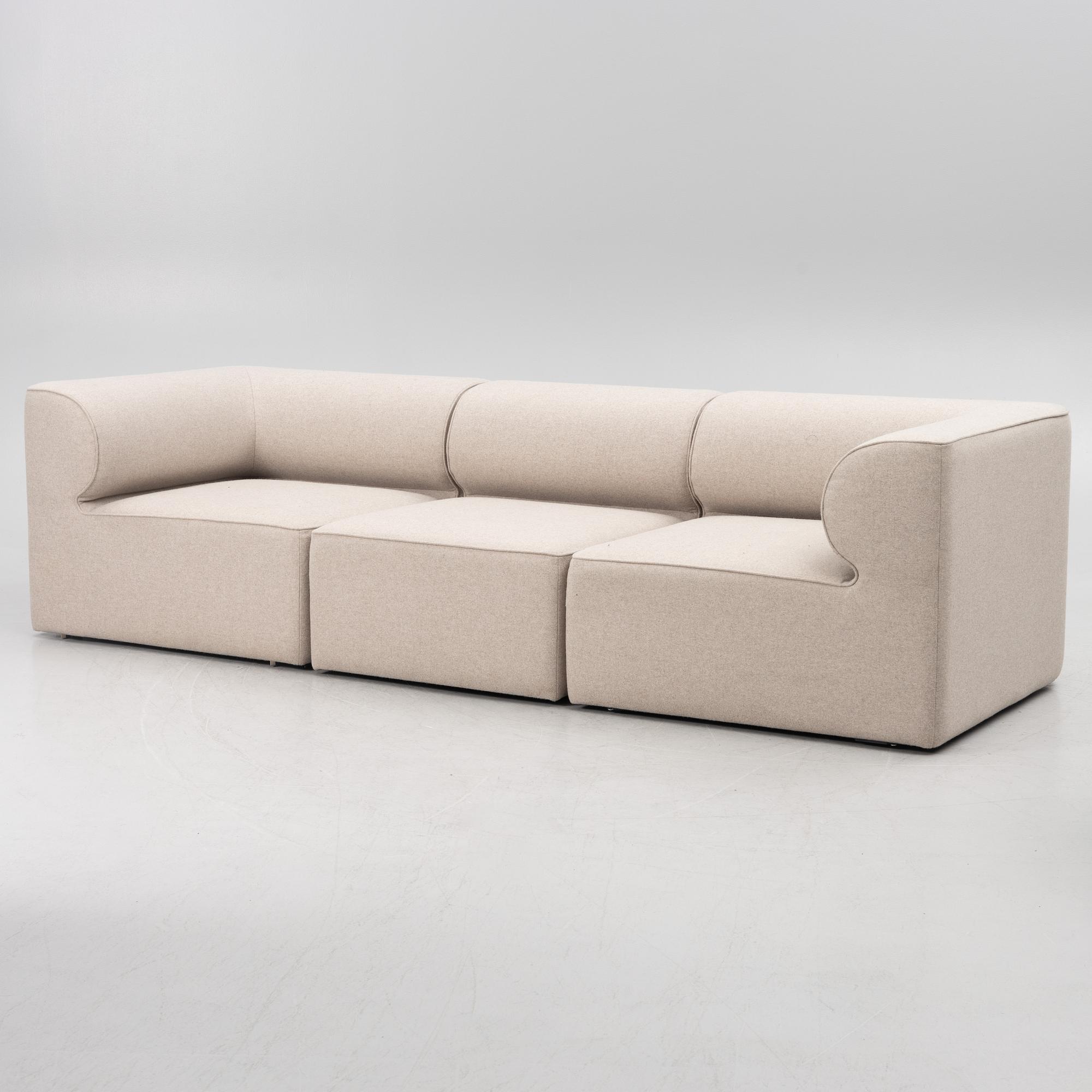 Norm Architects, modular sofa, 3 pieces, "Eave Modular 96 Sofa", Audo, Copenhagen, Denmark, contemporary.