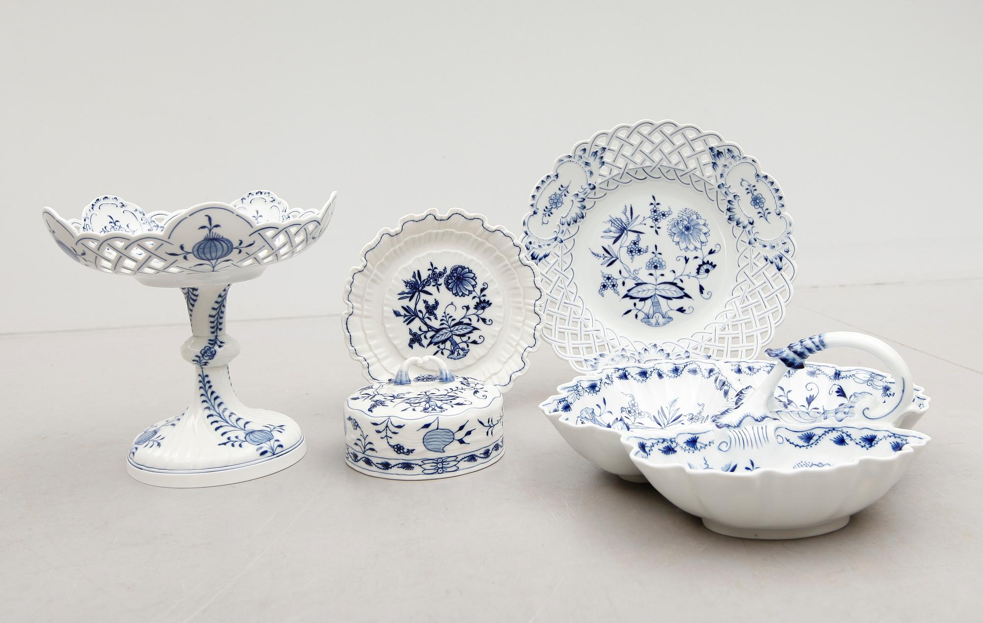 SERVISPORSLIN, 8 delar, Meissen.