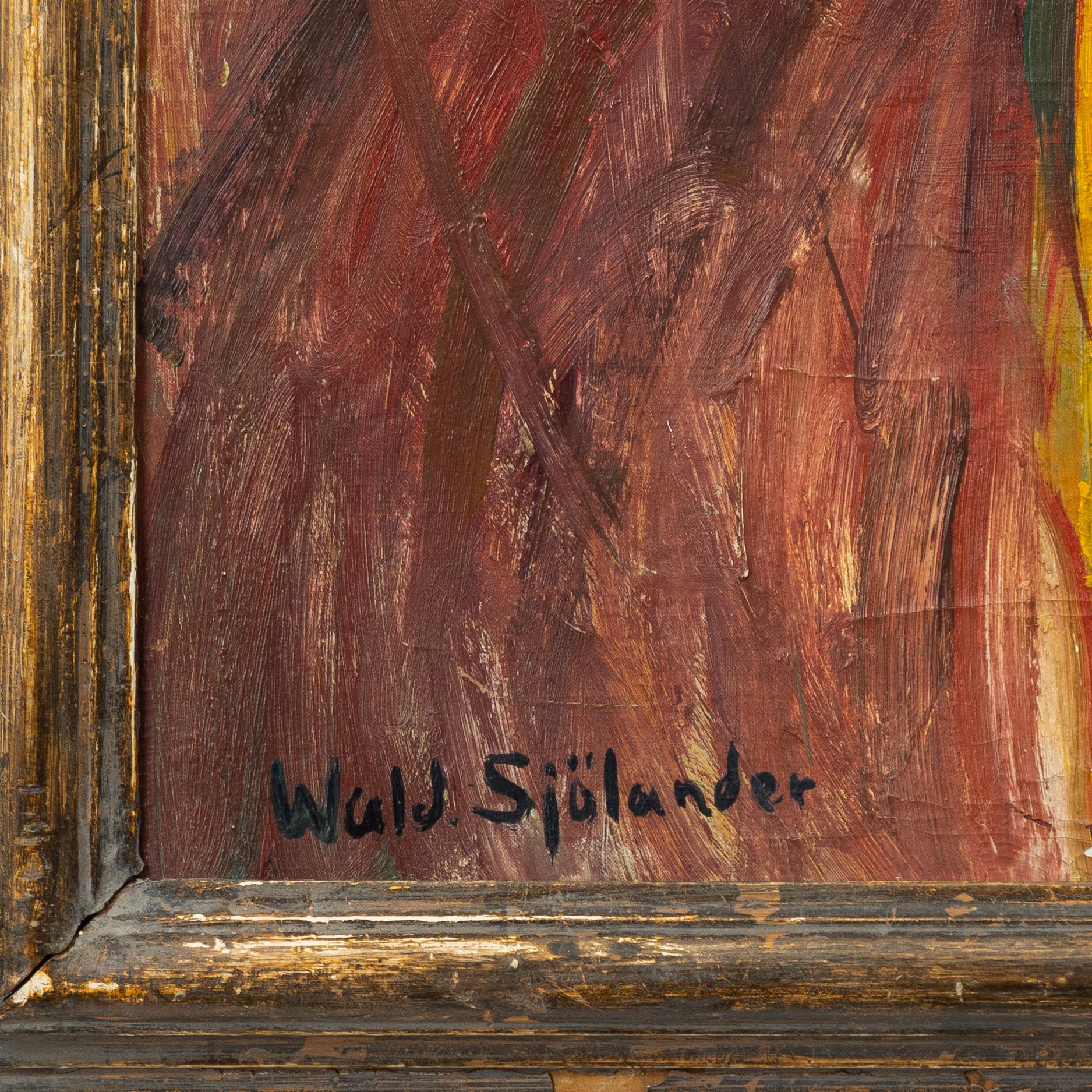 Waldemar Sjölander, Modell i korgstol.