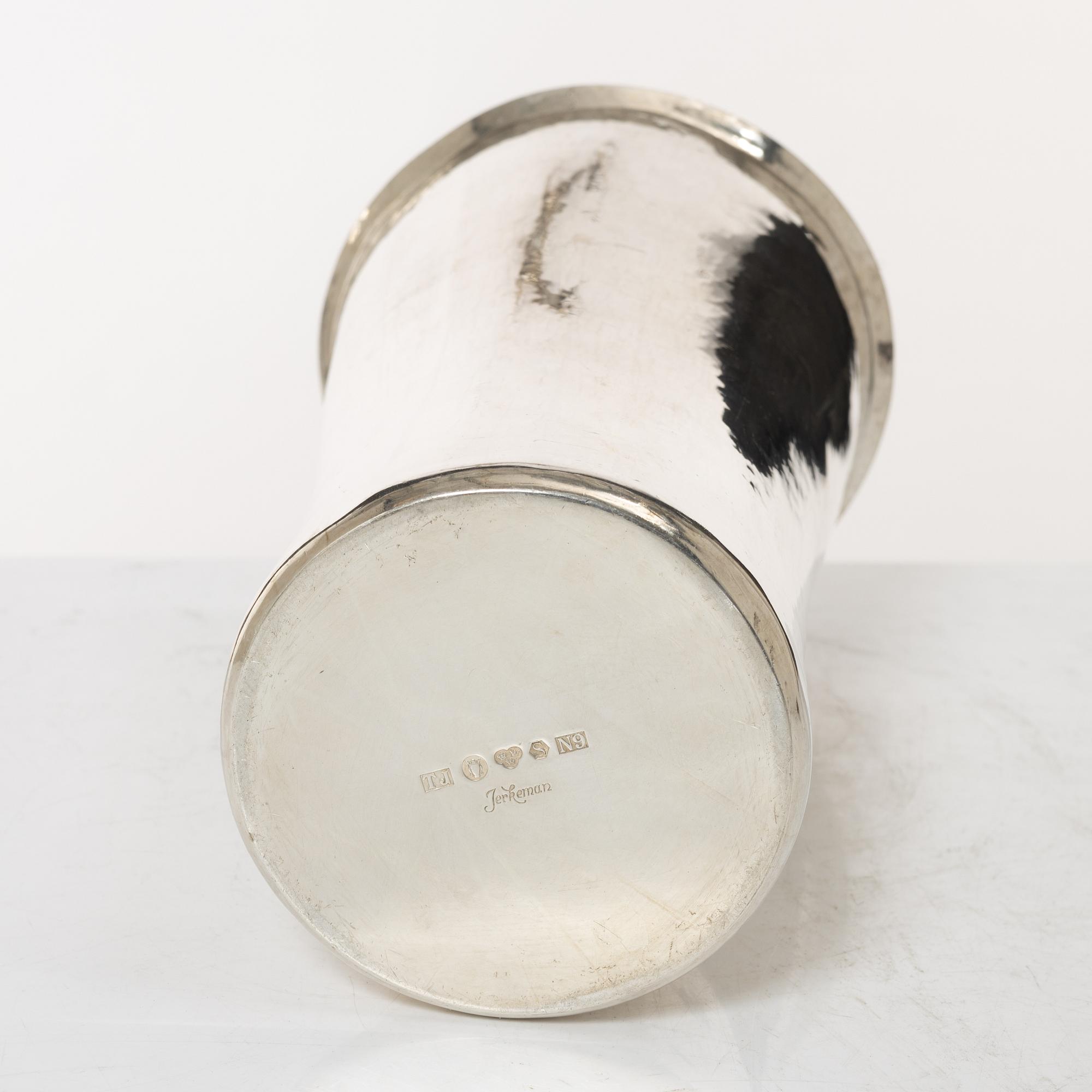 Ture Jerkeman, vas, silver, Stockholm 1963.