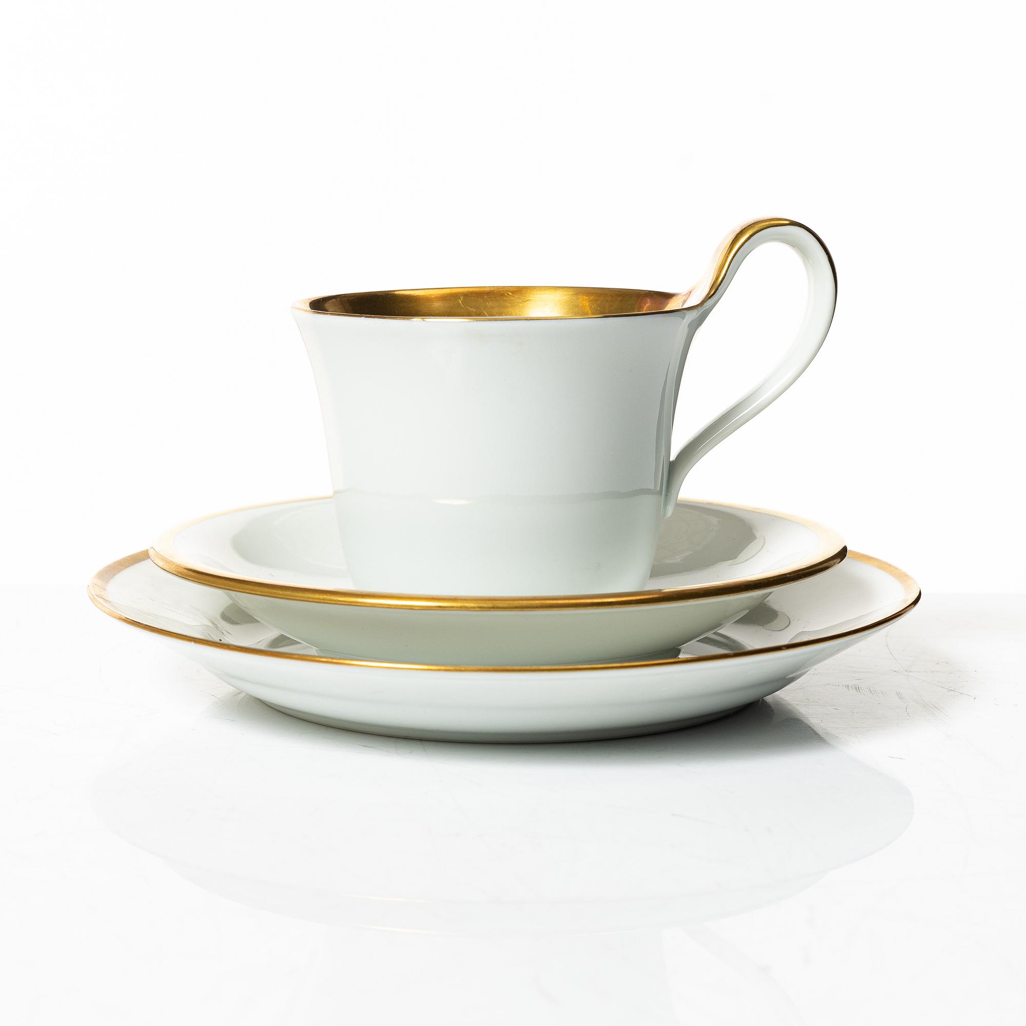 Bing & Grøndahl, Kaffeservis, 26 delar, porslin, Bing & Grøndahl samt Royal Copenhagen, Danmark.