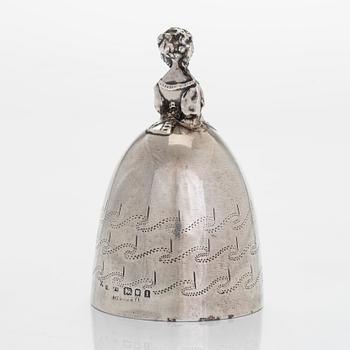 Bordspingla, sterlingsilver, London 1924.