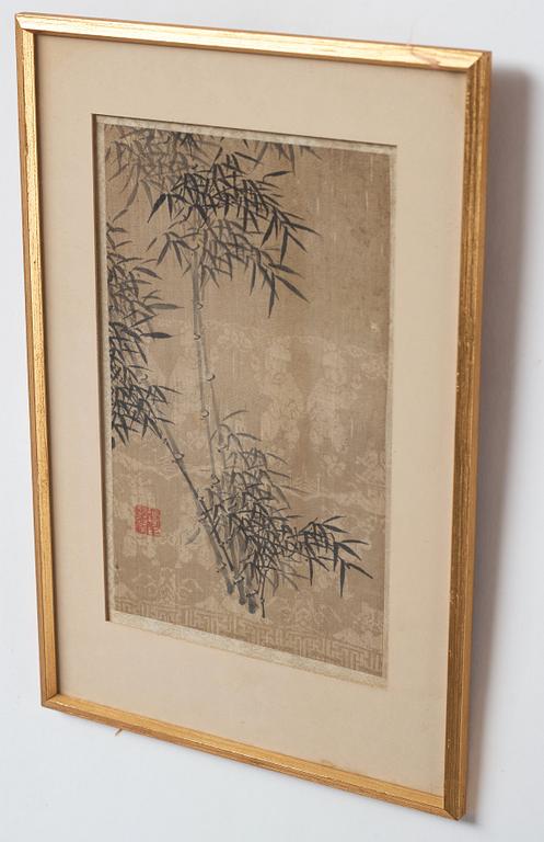 Four paintings, water colours and ink on silk, after Feng Qizhen (1553-1644), presumably Qing dynasty (1644-1912).