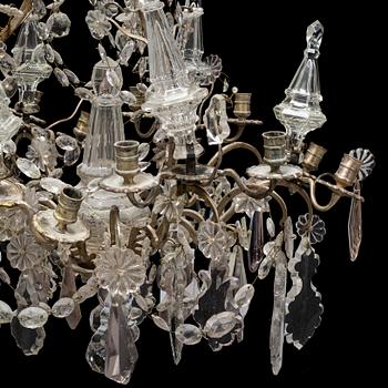A 19th century baroque style chandelier.