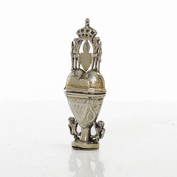 Scent box, silver, probably Denmark, dated 1803.