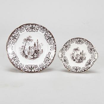 Matservis, 7 delar, "Athens", Charles Meigh, England, 1835-1849.