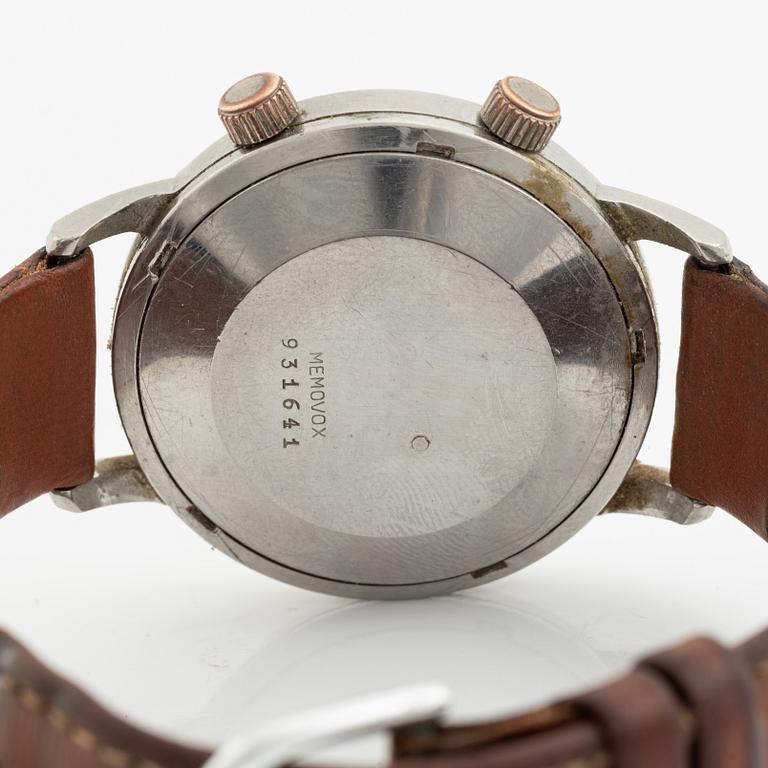 Jaeger-LeCoultre, Memovox, wristwatch, 37 mm.