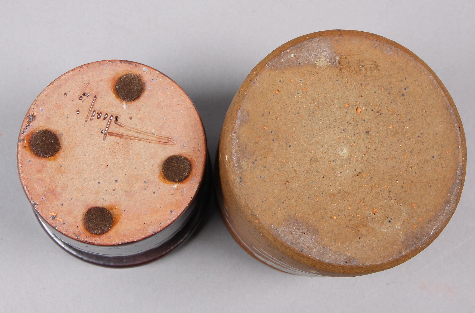 VASER, 3 st, stengods, Rolf Palm samt Claes Thell.