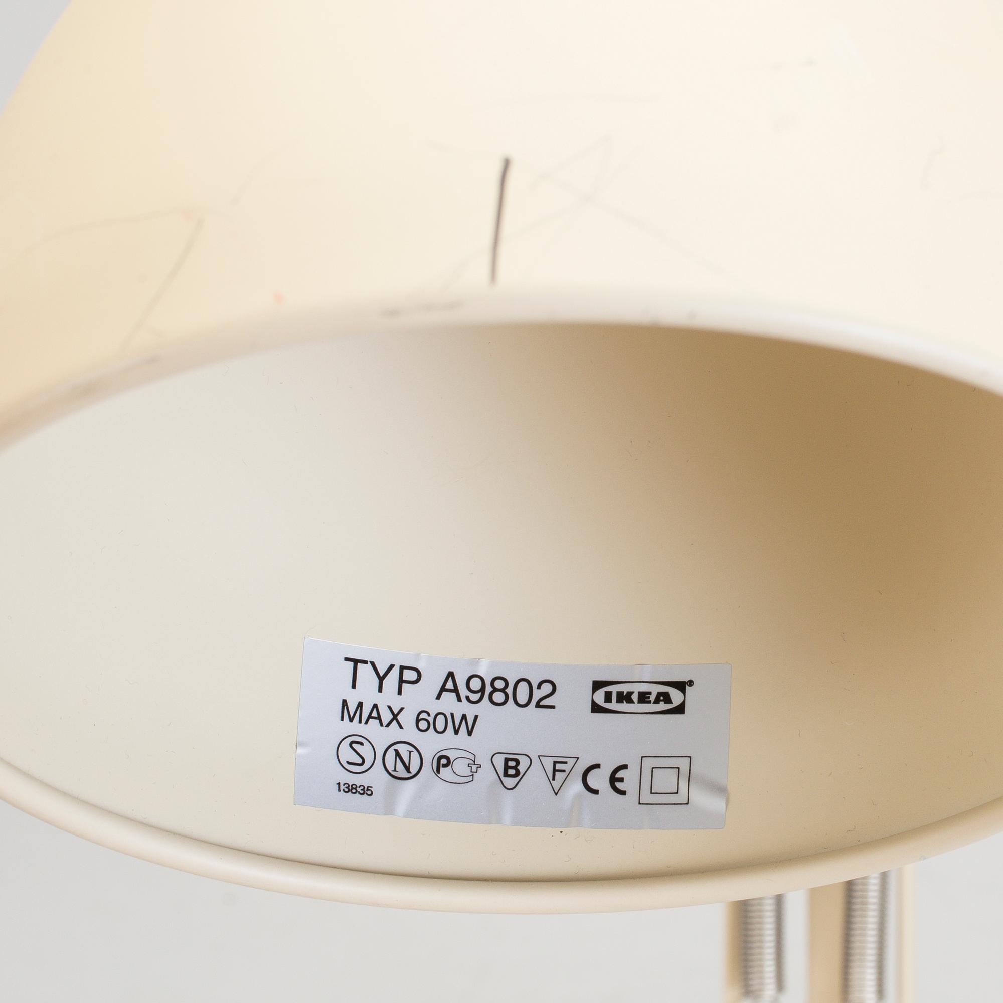 SKRIVBORDSLAMPOR, ett par, metall, IKEA, sannolikt 1970-tal.